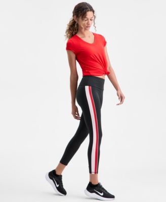 Women's Side-Stripe Compression Leggings, Macy's Exclusive