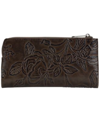 Prassa Bark Leaves Textured Wallet