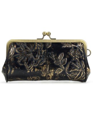 Renna Bark Leaves Wristlet