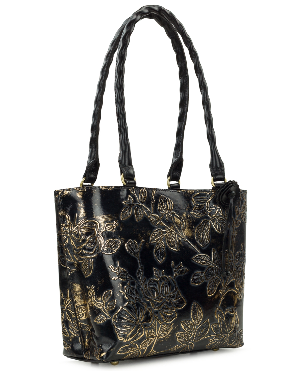 Patricia Nash Alexia Bark Leaves Textured Tote Bag, Macy's Exclusive In Multi