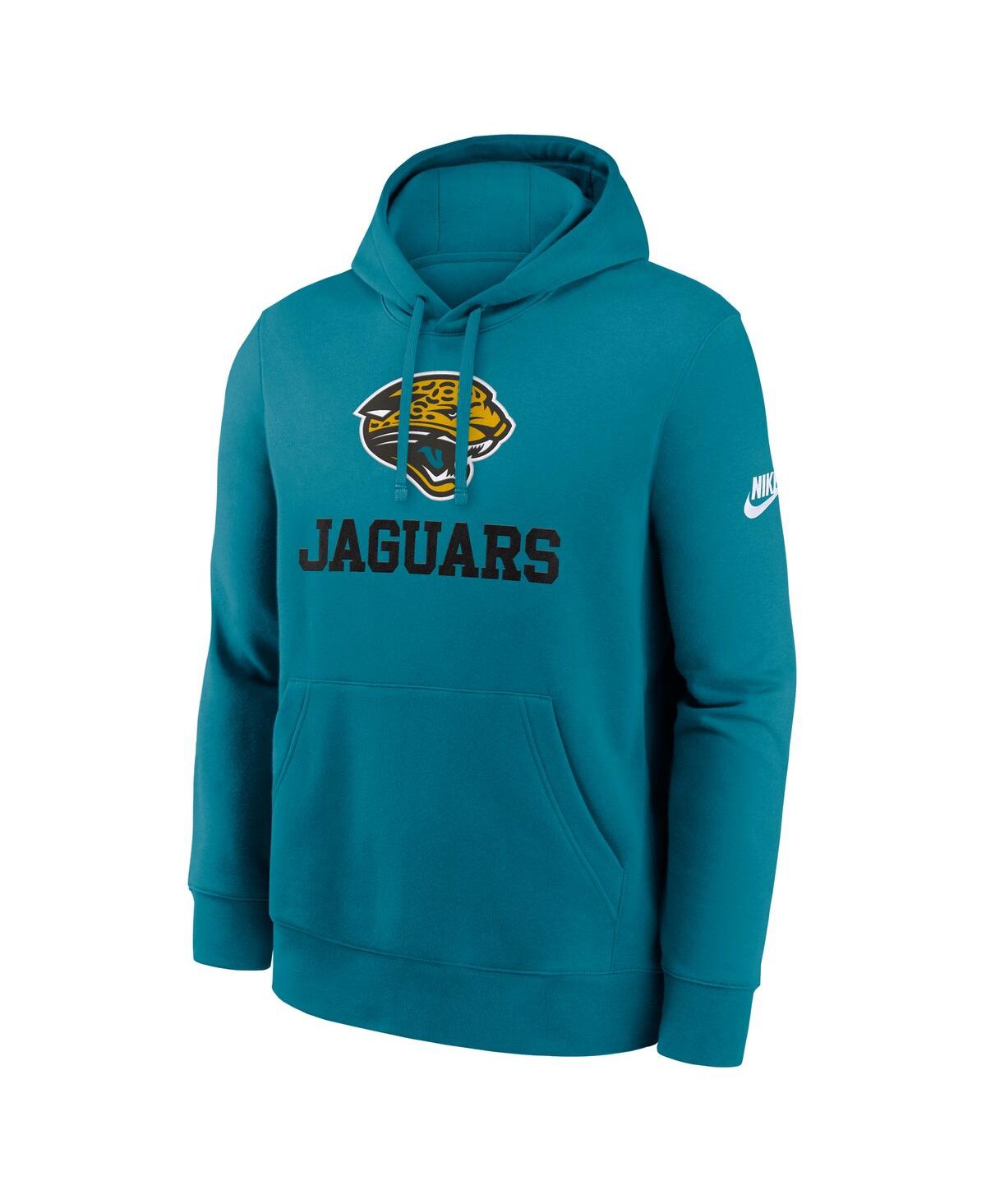 Nike Men's Teal Jacksonville Jaguars Best Season Rewind Club Pullover Hoodie In Purple