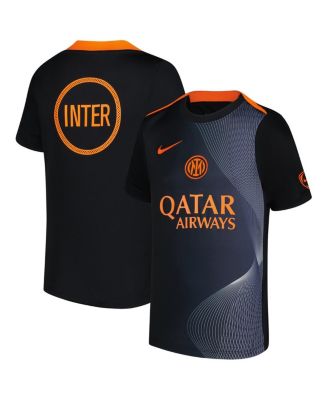 Big Boys and Girls Black Inter Milan 2025/26 Third Academy Pro Pre-Match Dri-Fit Jersey