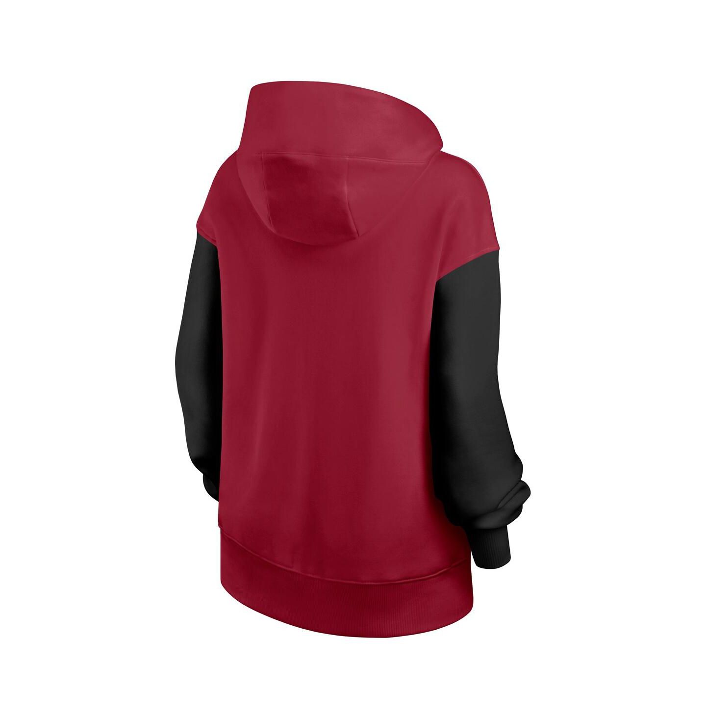 Женское худи Nike Crimson/Black Oklahoma Sooners Oversized Legacy Phoenix Pullover — фото 3