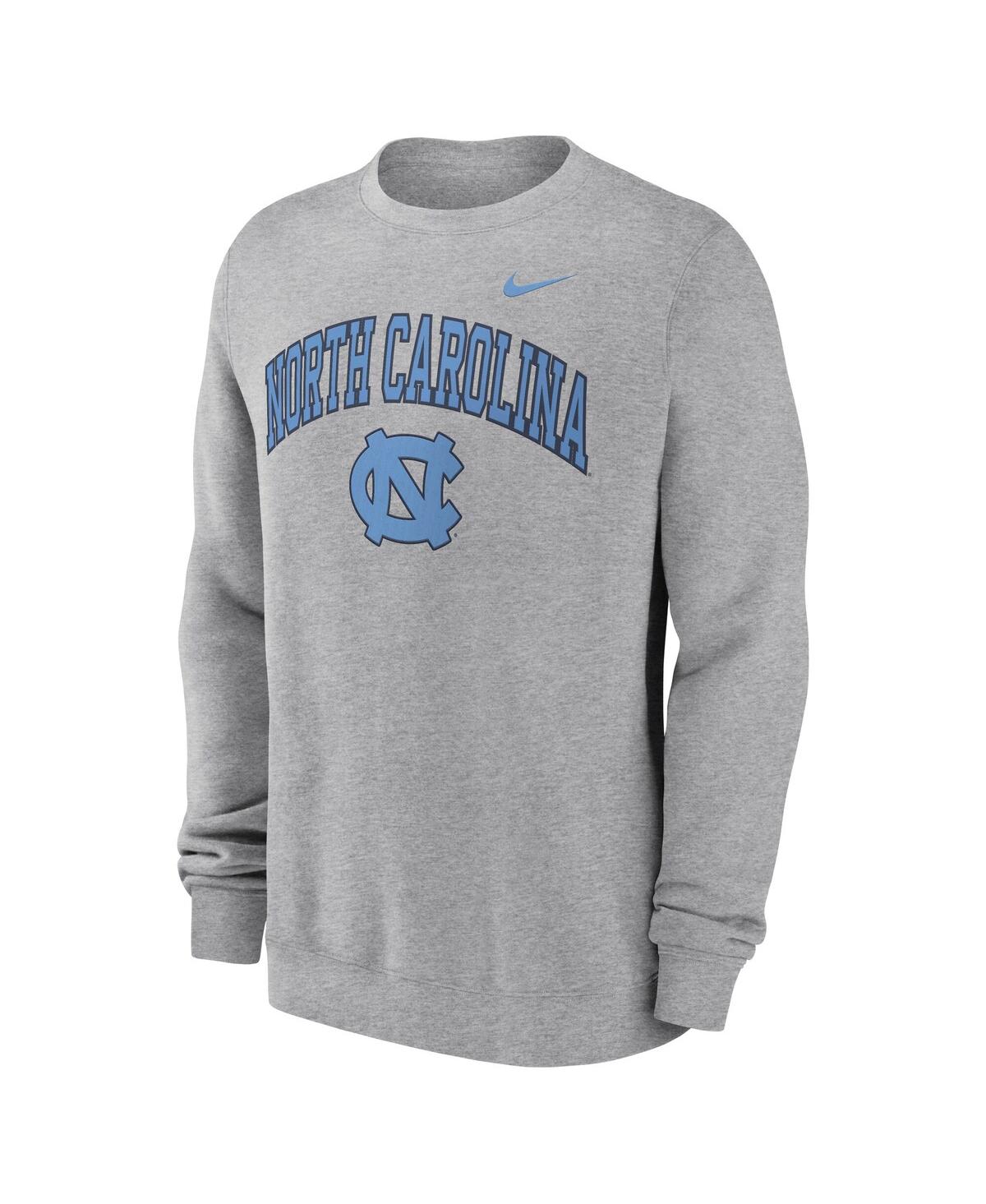 Nike Men's Gray North Carolina Tar Heels Arch Pullover Sweatshirt In Gray