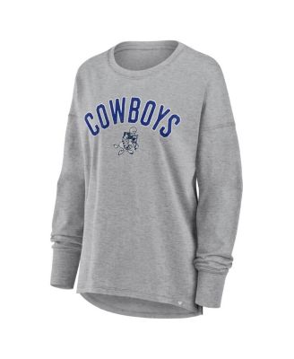 Women's Heather Gray Dallas Cowboys Hometown Legacy Long Sleeve T-Shirt