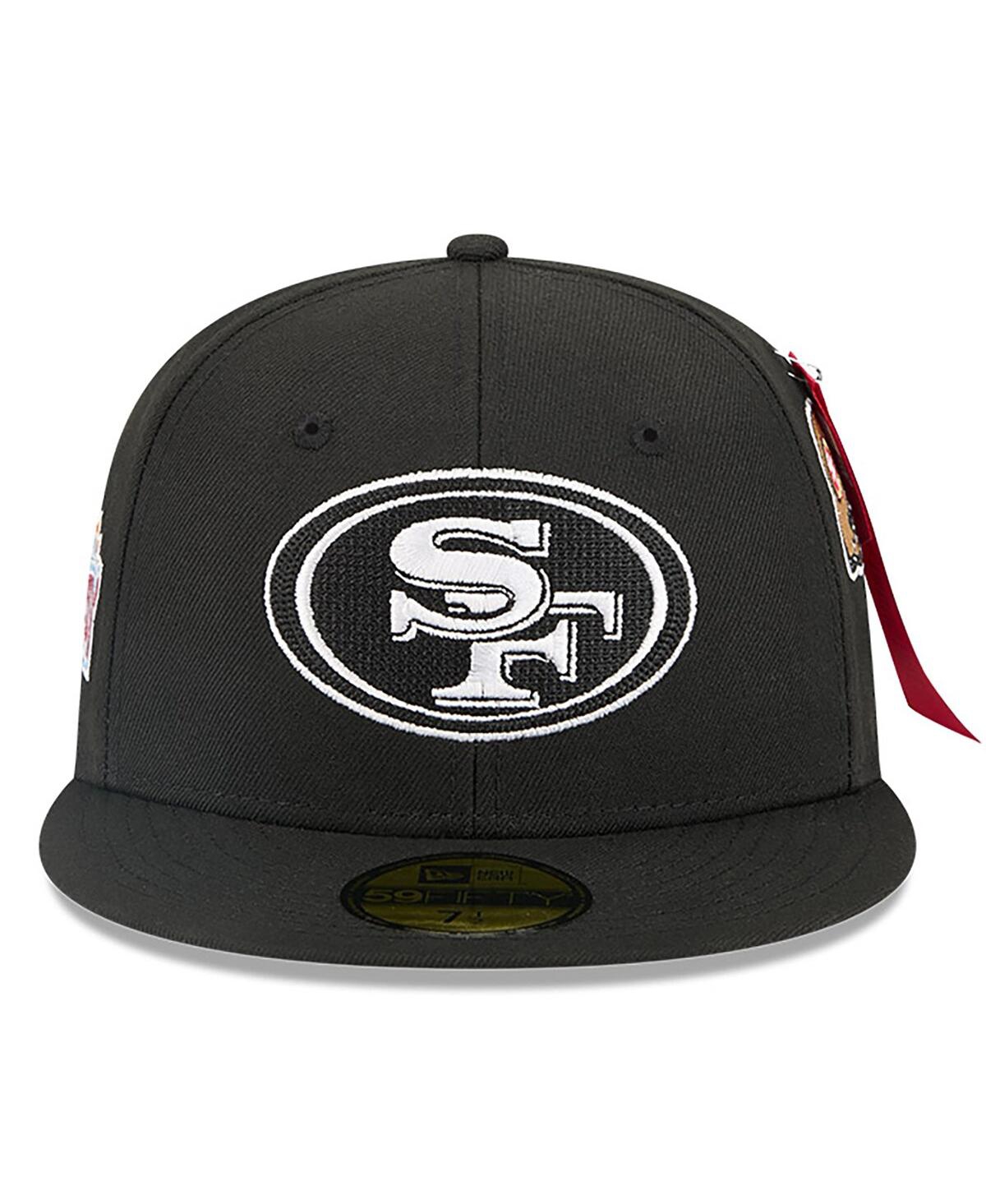New Era x Alpha Men's Industries Black San Francisco 49ers 59FIFTY Fitted Hat