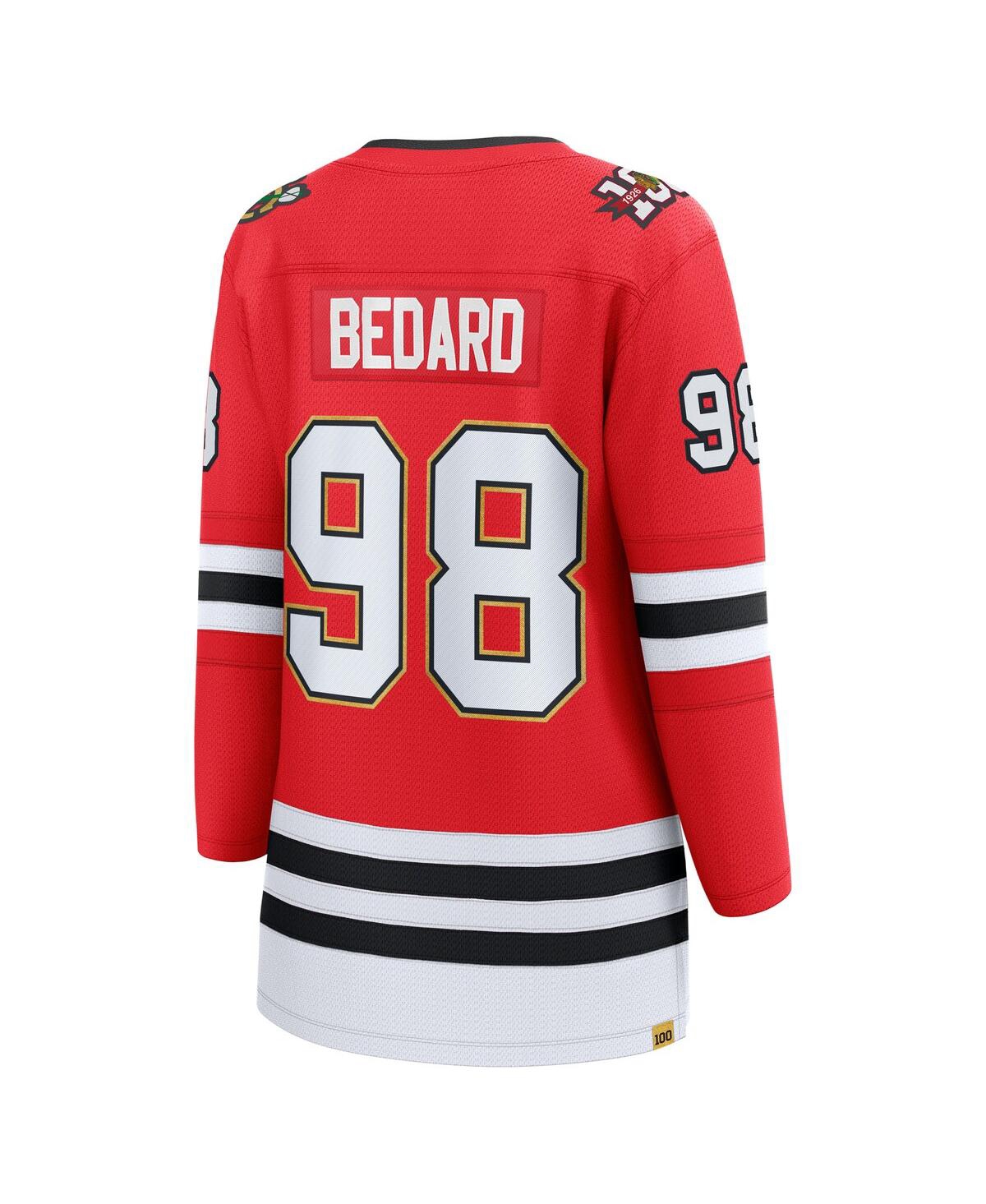 Fanatics Women's Connor Bedard Red Chicago Blackhawks Centennial Breakaway Player Jersey