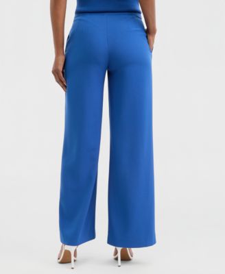 Women's Mid-Rise Wide Leg Pants