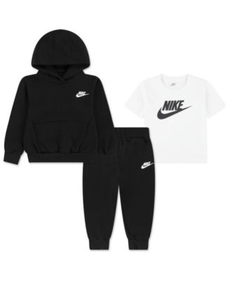 Nike - Toddler 2T-4T 3-Piece Long-Sleeve Hoodie, T-Shirt and Jogger Pants Set