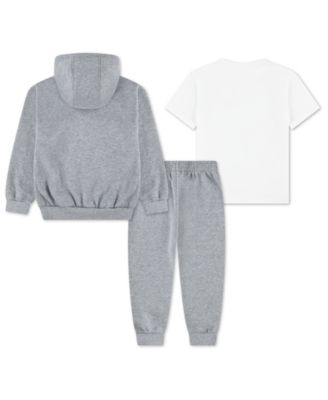 Boys' 4-7 Long-Sleeve Hoodie, T-Shirt and Jogger Pants, 3-Piece Set