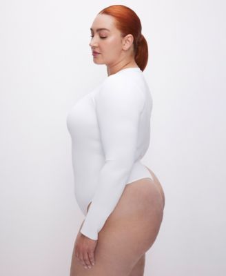 Women's Sculpting Crew Neck Bodysuit Top, Regular & Plus Size