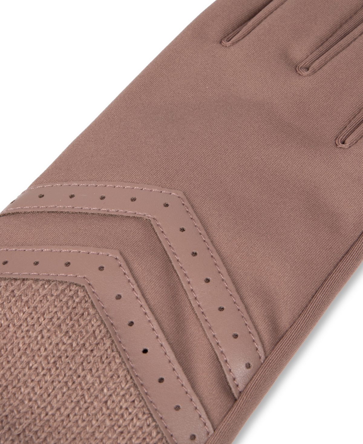 Isotoner Signature Women's Rib-knit Fleece-lined Gloves In Brown