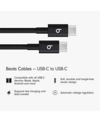 Fast Charging Durable Tangle-Free USB-C to USB-C Cable