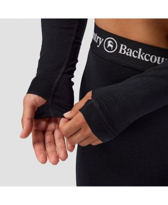 Women's Cedars RWS Merino Lt-Wt Baselayer Cropped Crew Top Lightweight Long Underwear Tops