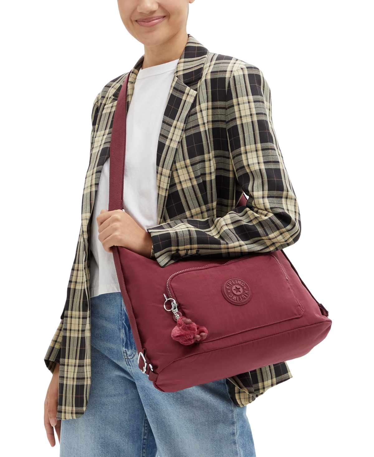 Kipling Yenna Mini Shoulder Bag In Red
