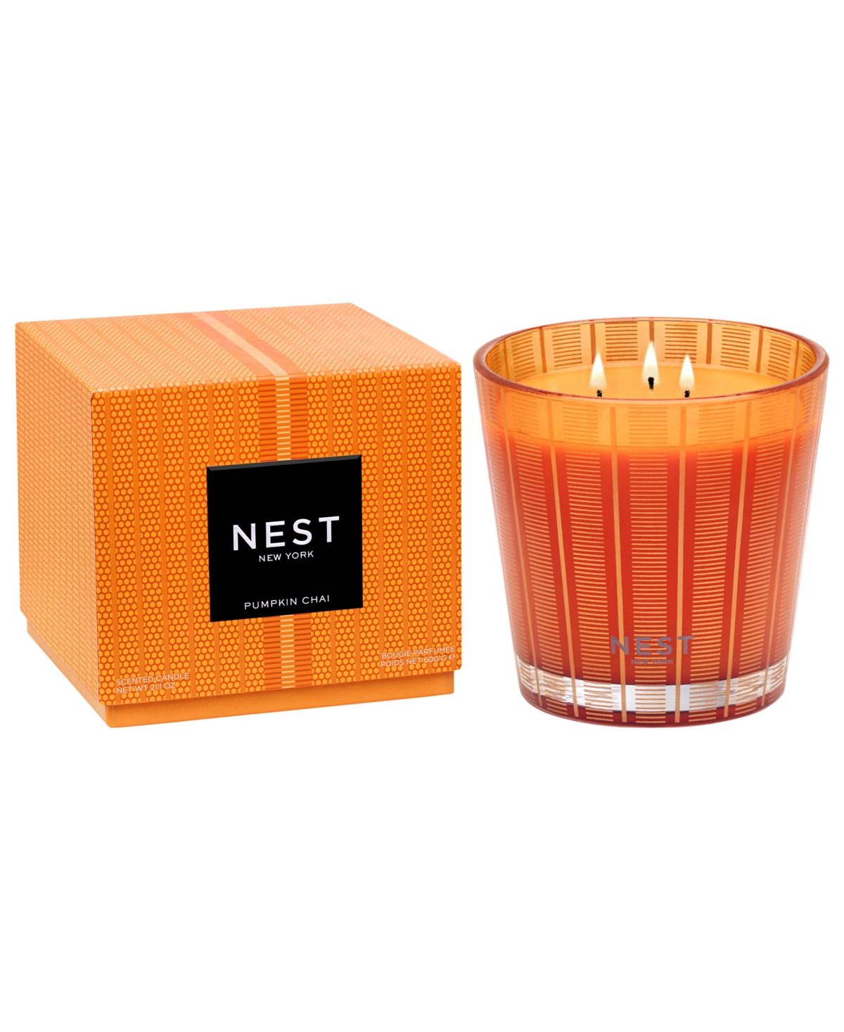Nest New York Pumpkin Chai Fragrance 3-Wick Candle, 21.2 oz.
