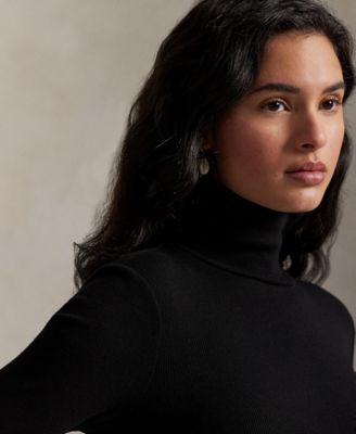 Women's Ribbed Turtleneck Dress