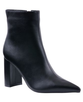 Women's Maren Block Heel Pointed Toe Dress Booties