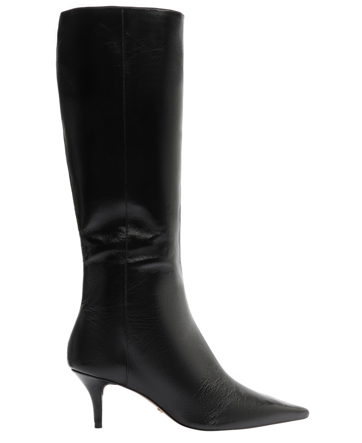 Arezzo Sasha Pointed Toe Knee High Boot In Black