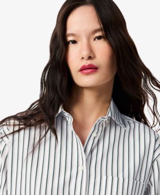 LACOSTE Women's Oversized Button-Up Shirt