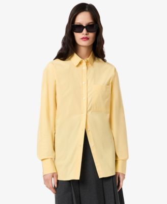 LACOSTE USA - Women's Oversized Button-Up Shirt