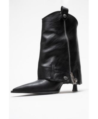 Lola Zip Pointed Toe Heel Boot (Women