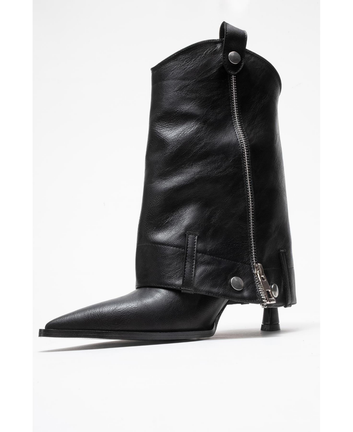 Prologue Shoes Lola Zip Pointed Toe Heel Boot (Women)