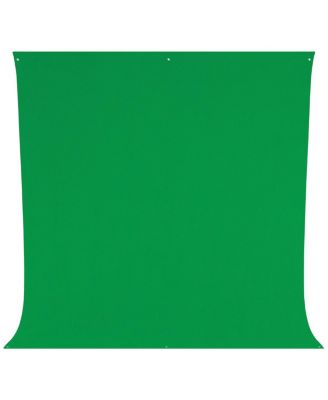 Photo Basics 9' x 10' Green Screen Cotton Background - Bundle With Flashpoint 10' Background Support System