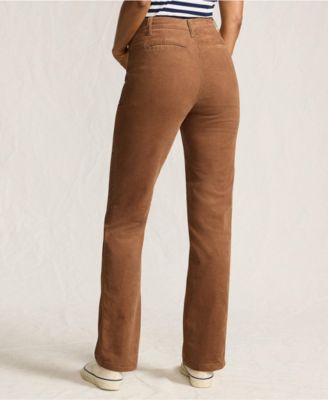 Women's Corduroy High Rise Rail Straight Leg Pants