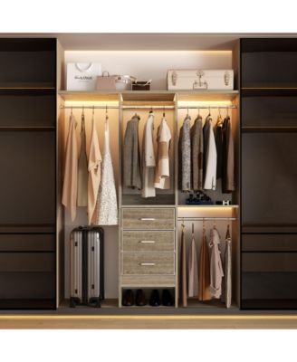 4FT Small Closet Organizer with Fabric Drawers