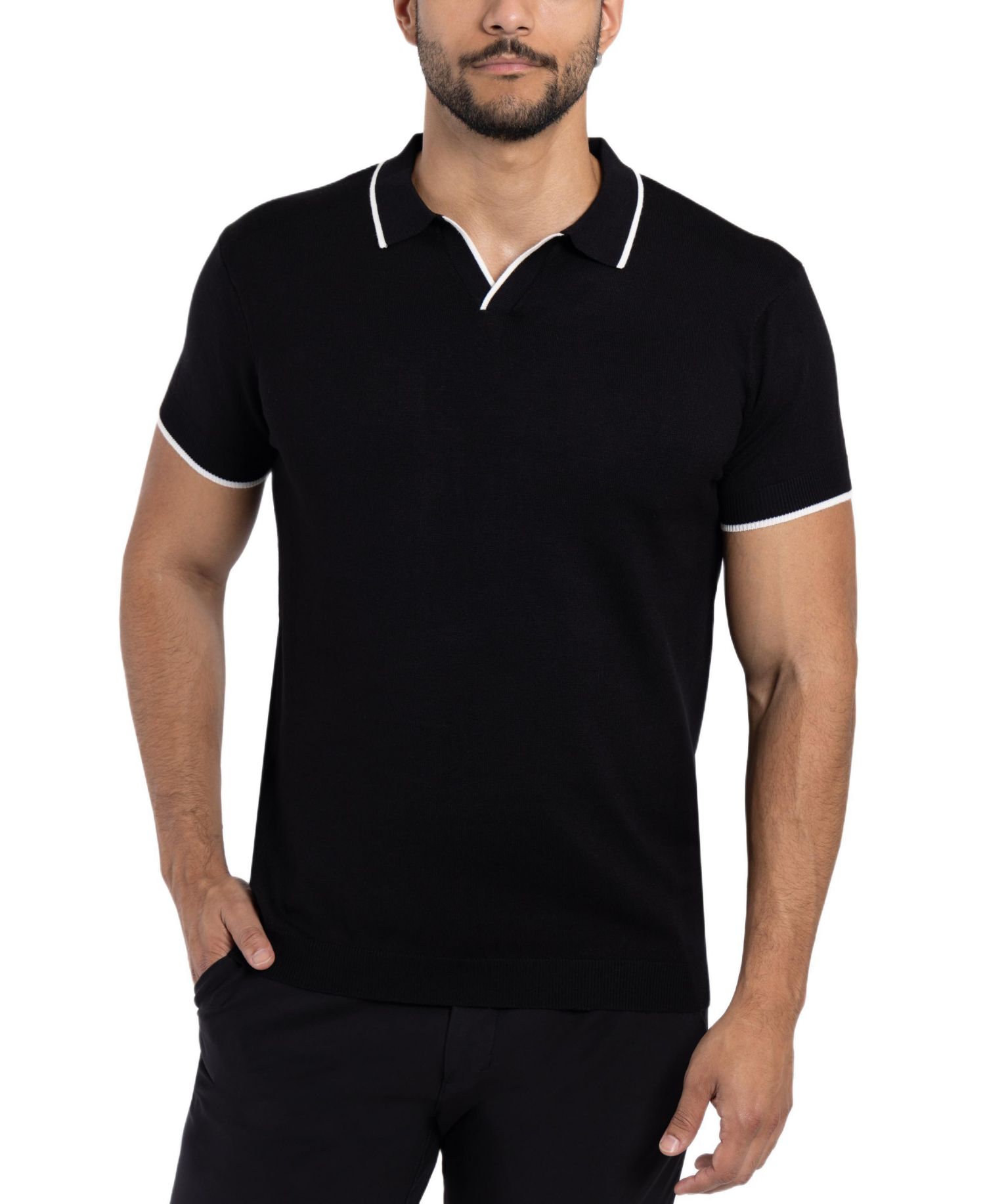 Men's Johnny Collar Sweater Polo