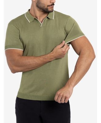 X RAY Men's Collar V-Neck Polo Sweater