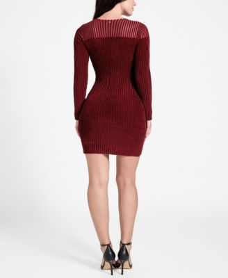 Women's Rowena Long Sleeve Rib Chenille Dress