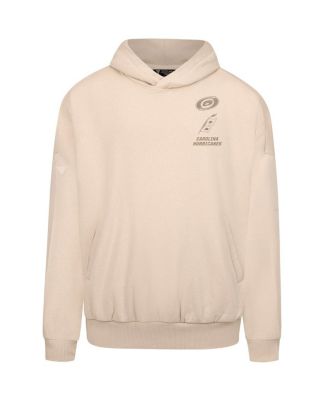 Men's Cream Carolina Hurricanes Contact Stamp Pullover Hoodie