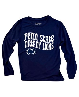 Baby Boys and Girls 2-Piece Penn State Nittany Lions Long Sleeve Top and Striped Tri-Blend Leggings Set