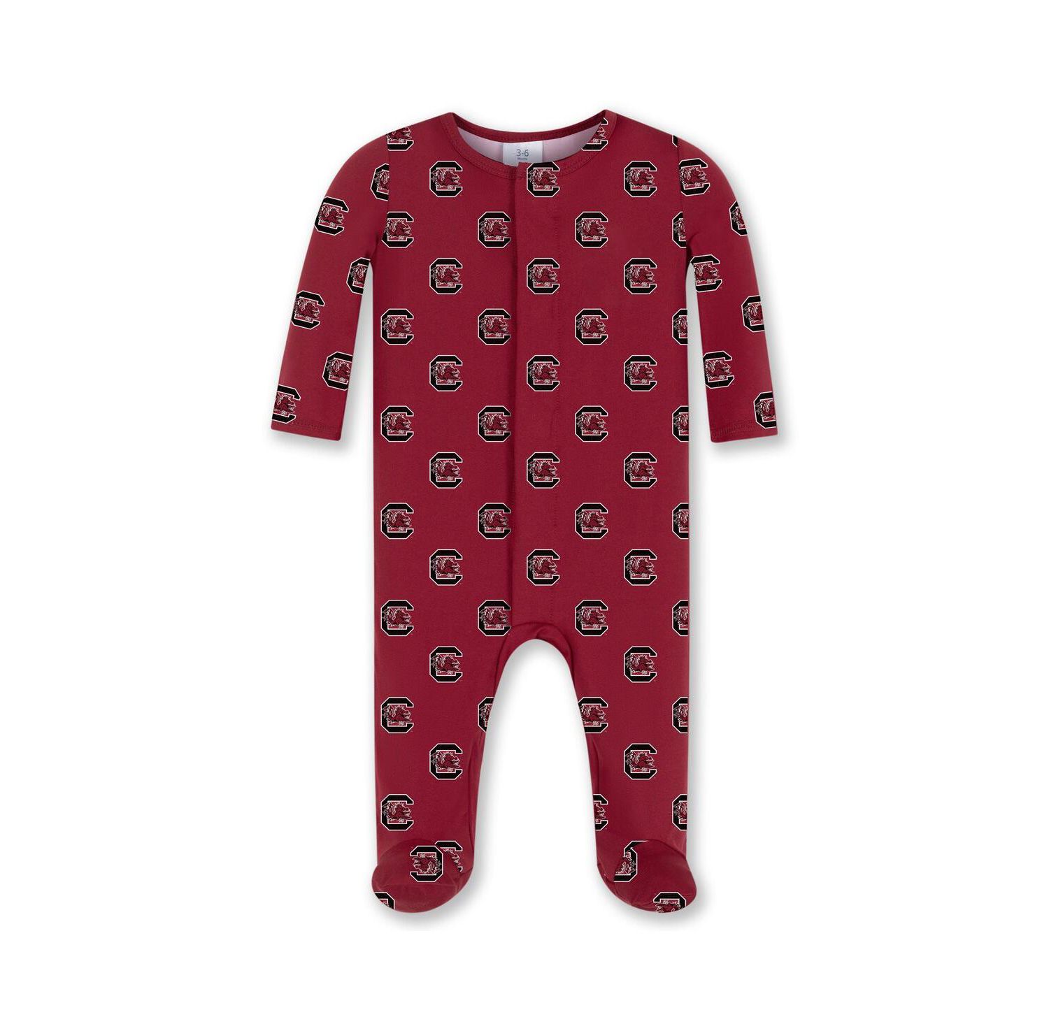 Baby Boys and Girls Crimson South Carolina Gamecocks Magnetic Closure Sleeper