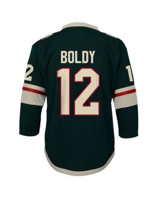 Big Boys and Girls Matthew Boldy Green Minnesota Wild Home Replica Jersey