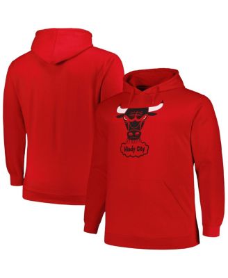 Mitchell & Ness - Men's Red Chicago Bulls Hardwood Classics Big Tall Pullover Hoodie