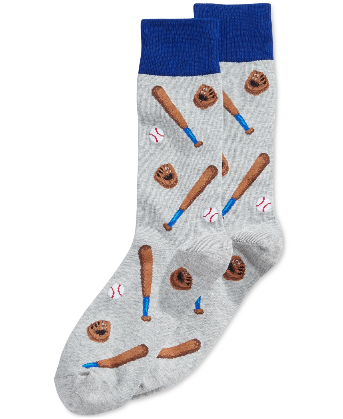 Hot Sox Men's Socks, Baseball Design