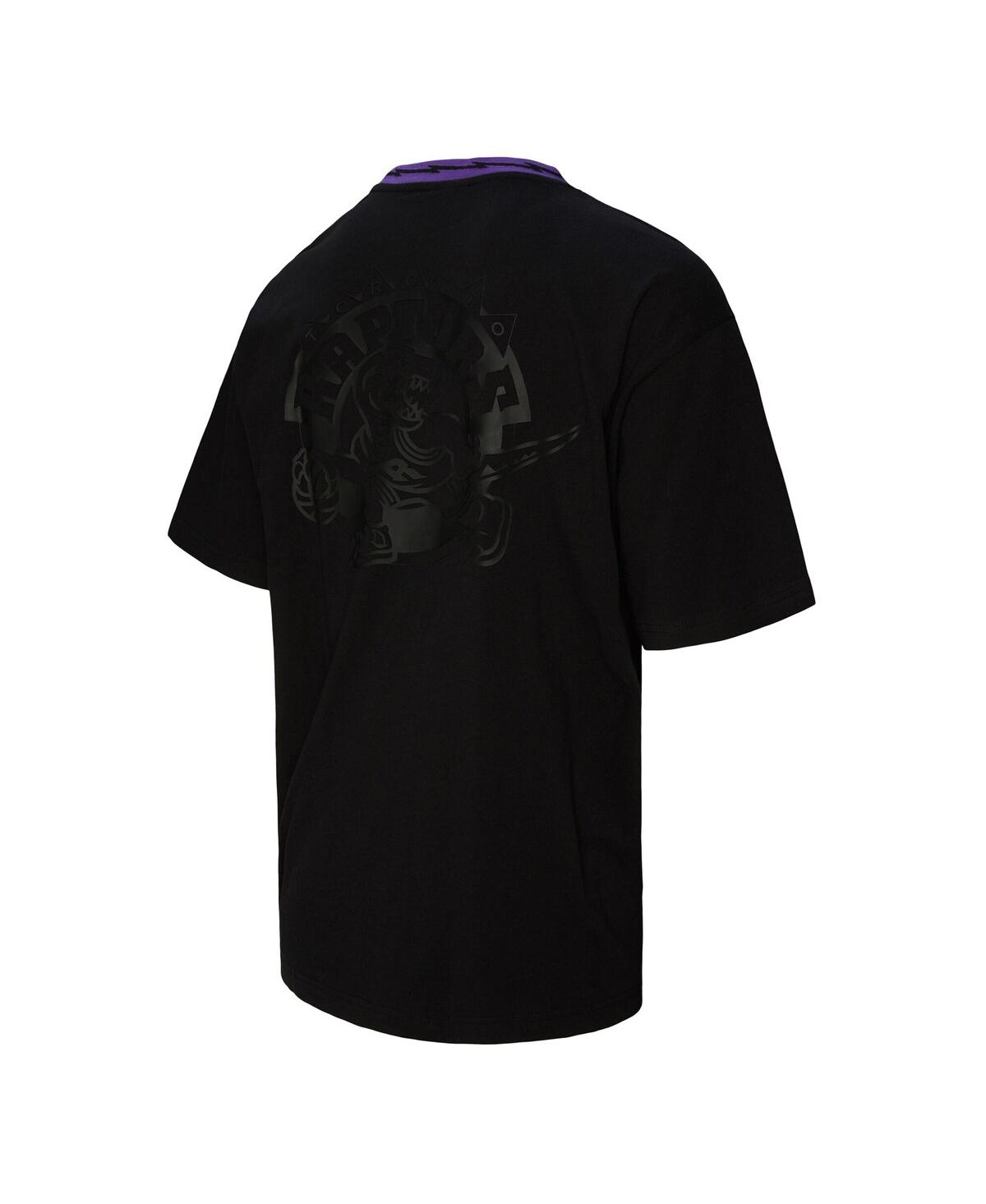 Mitchell & Ness Men's And Women's Black Toronto Raptors Playmaker Logo T-shirt In Black