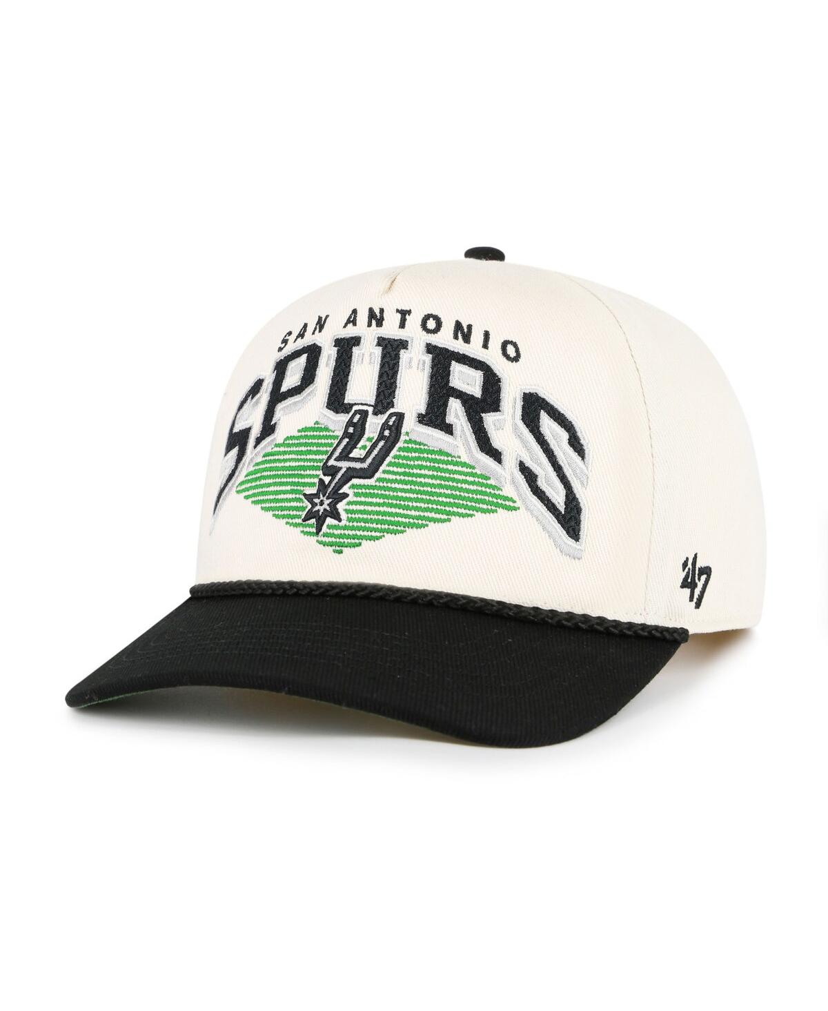 '47 Brand Men's Cream/Black San Antonio Spurs Pomona Two-Tone Rope Hitch Adjustable Hat