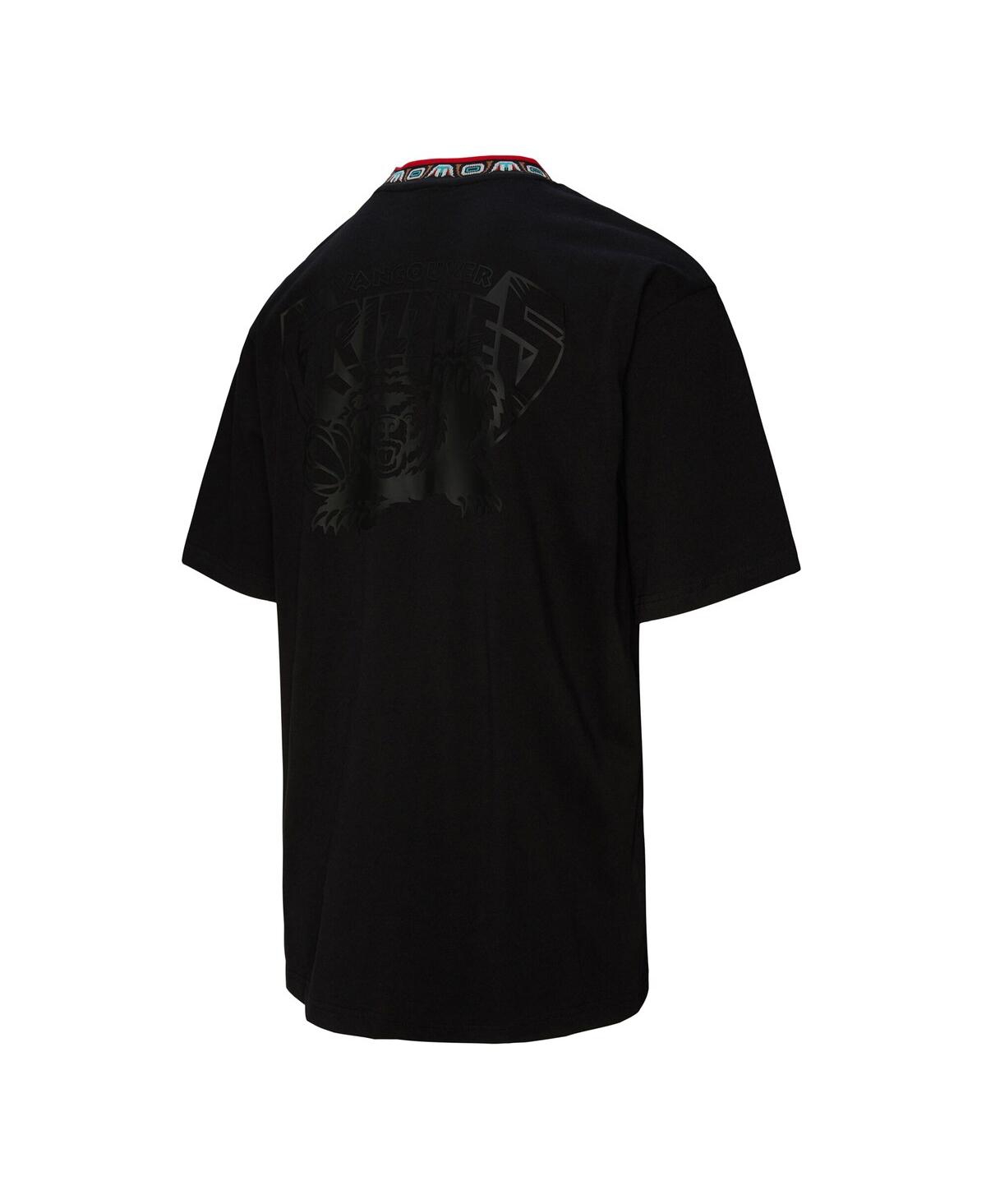 Mitchell & Ness Men's And Women's Black Vancouver Grizzlies Playmaker Logo T-shirt In Black
