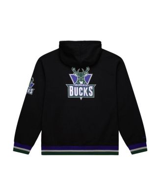 Men's and Women's Black Milwaukee Bucks Heavyweight Hoodie