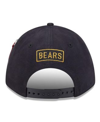 x Alpha Industries Men's Black Chicago Bears A-Frame 9FORTY Adjustable Hat