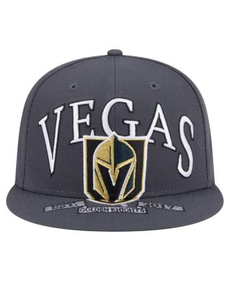Men's Gray Vegas Golden Knights Oversized Arch 59Fifty Fitted Hat