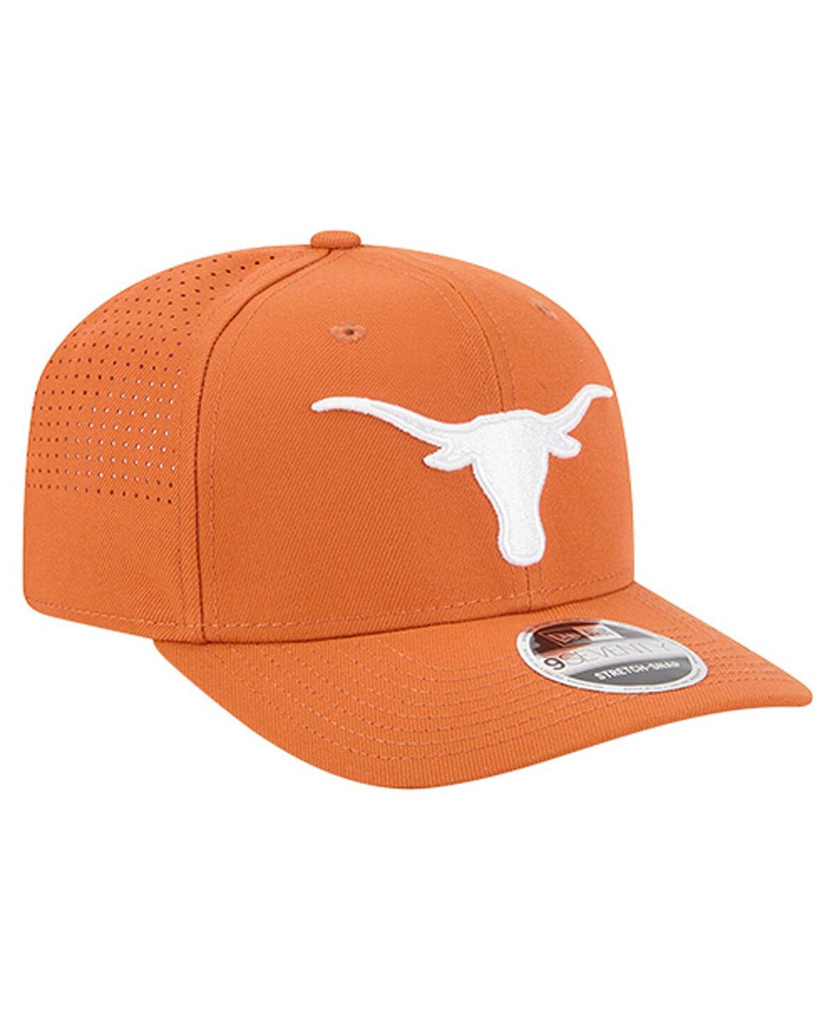 New Era Men'sâ Texas Orange Texas Longhorns Low Profile 9fifty Snapback Hat In Black