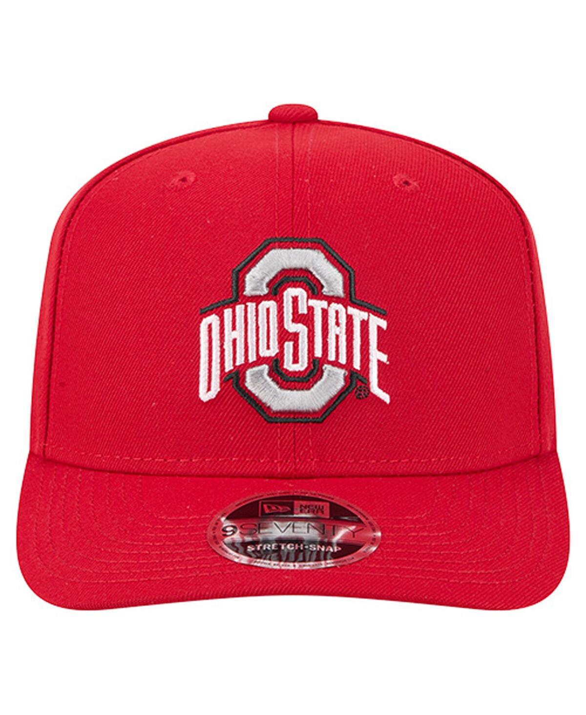 New Era Men's Scarlet Ohio State Buckeyes Team 9seventy Adjustable Hat In Purple