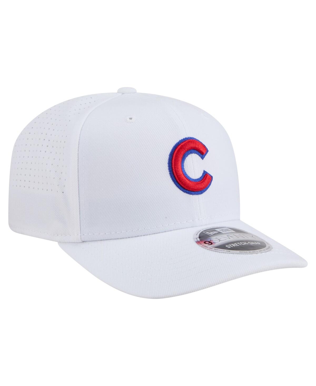 New Era Men's White Chicago Cubs Coolera 9seventy Adjustable Hat In White