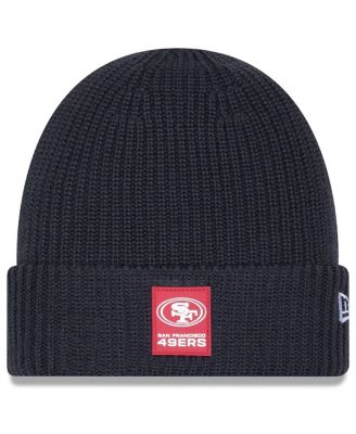 New Era - Men's Charcoal San Francisco 49ers 2025 Sideline Cold Weather Cuffed Knit Hat