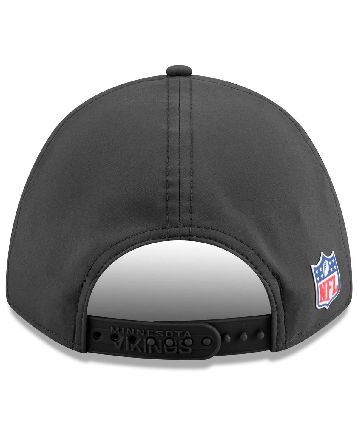 New Era Men's Charcoal Minnesota Vikings 2025 Sideline Cold Weather 9FORTY M-Crown Adjustable Hat